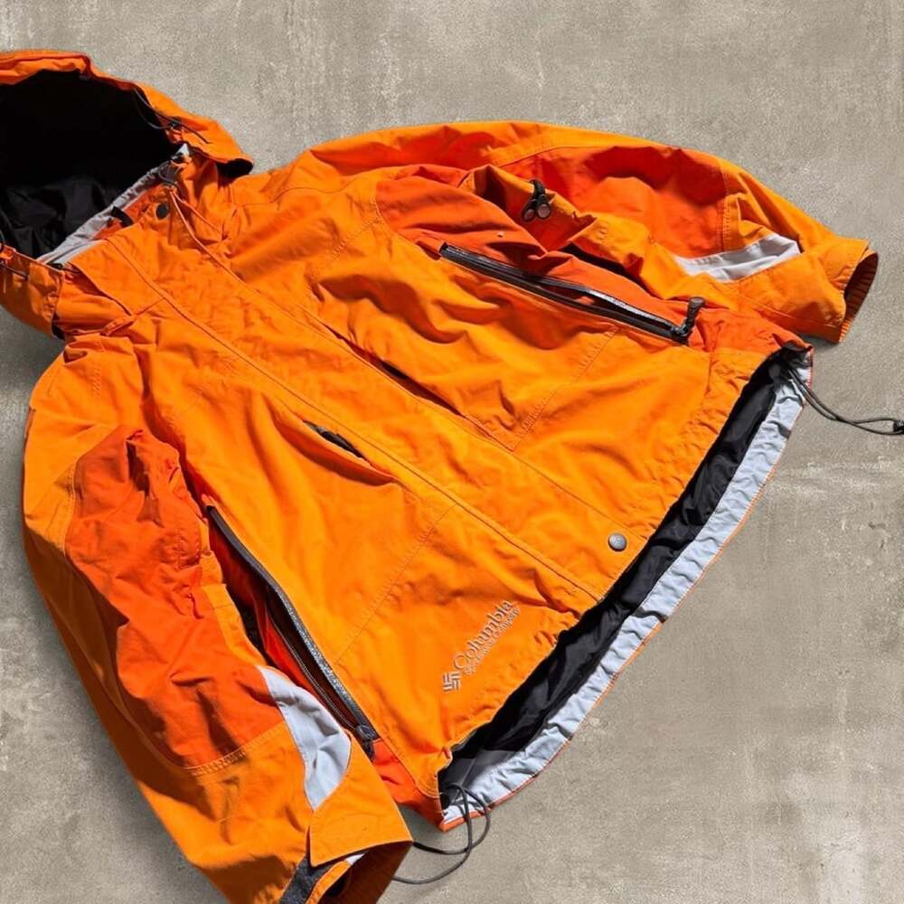 Columbia Titanium Omni-Tech Orange Shell Jacket Women's M